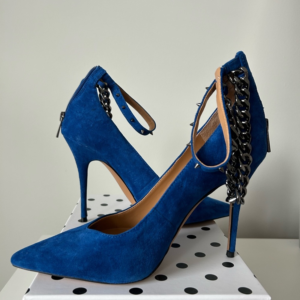 NWOT | Jessica Simpson "Witnee" Elegance - Blue Suede Heels